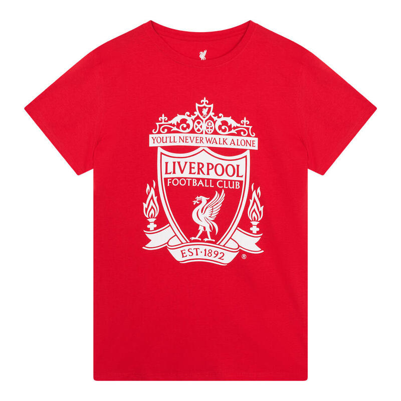 Liverpool Logo T-shirt erwaschene - Rot