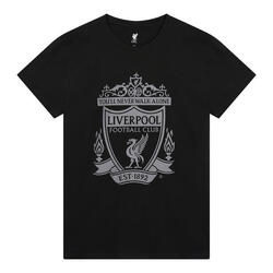 T-shirt logo Liverpool adulte - Noir