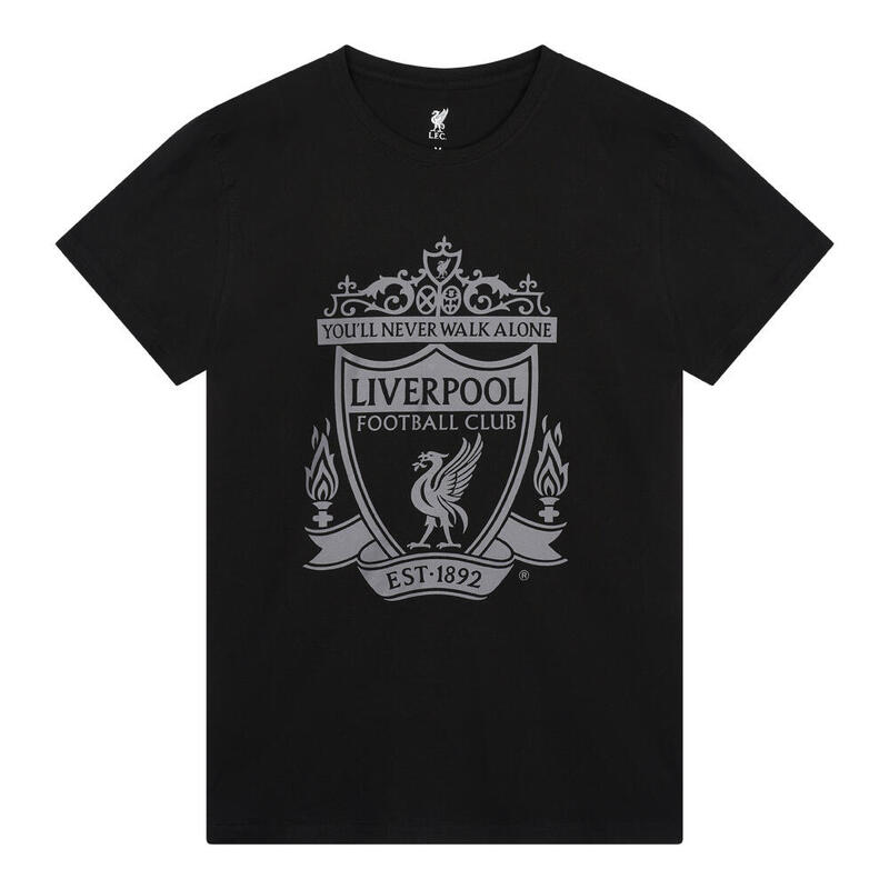 Liverpool logo t-shirt senior - Zwart