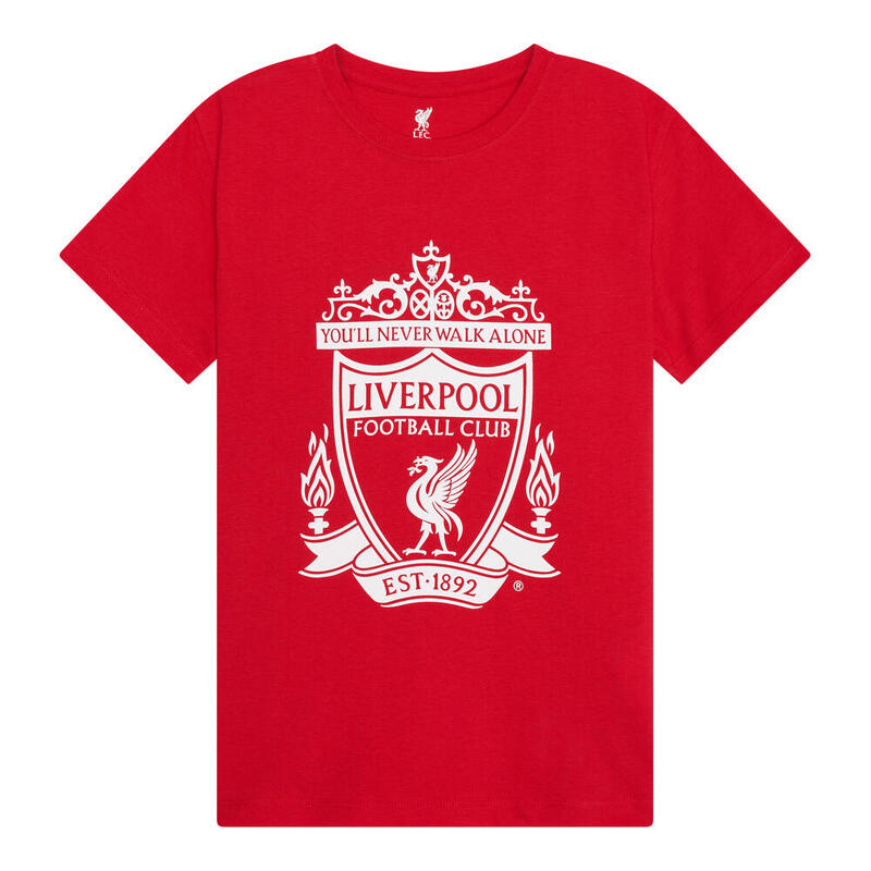 Camiseta Liverpool logo niños - roja