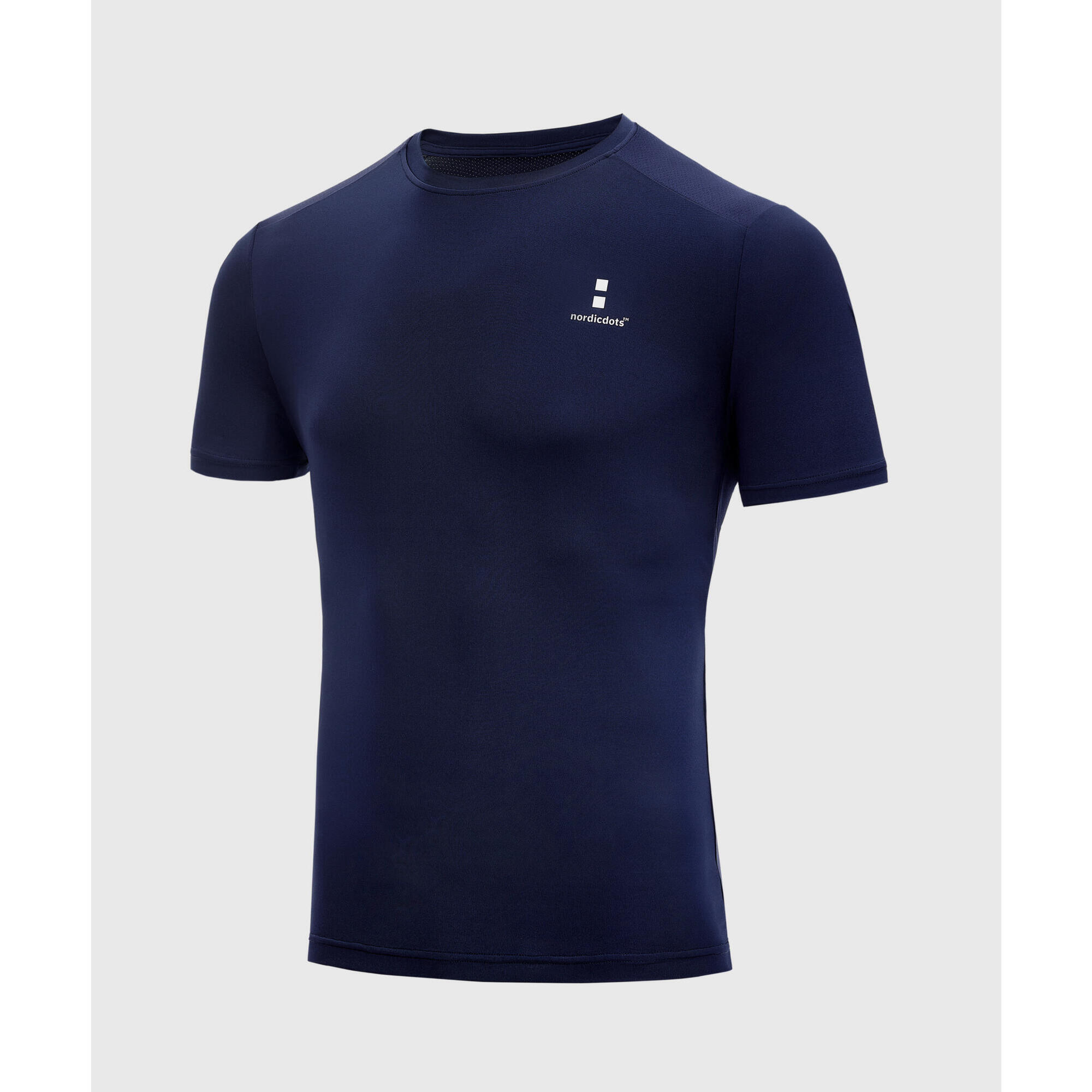 Nordicdots - T-shirt De Tennis/padel Performance Homme Bleu Marine - T-shirt Manches Courtes - Bleu - 38 S - Decathlon