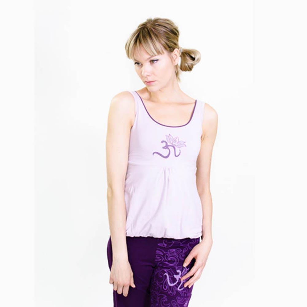Haut de yoga coton organic – Débardeur yoga soutien gorge intégré - Symbole Om 3/5