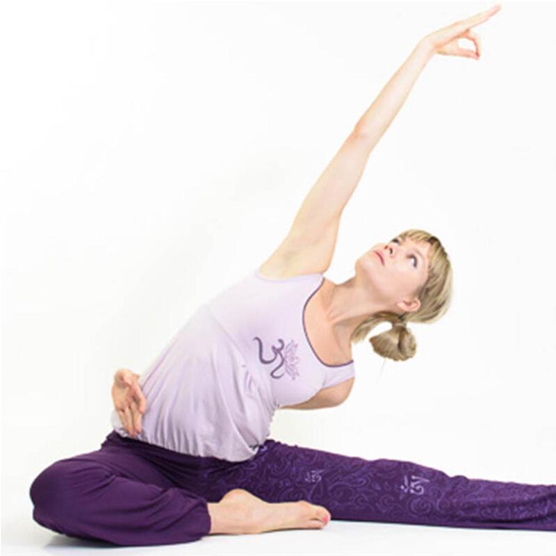 Haut de yoga coton organic – Débardeur yoga soutien gorge intégré - Symbole Om