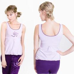 Haut de yoga coton organic – Débardeur yoga soutien gorge intégré - Symbole Om