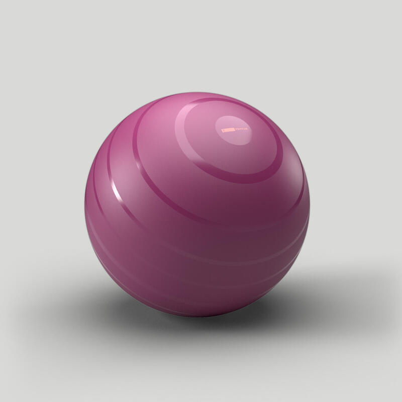 Refurbished - Gymnastikball robust Grösse 2 / 65 cm - bordeauxrot  - SEHR GUT