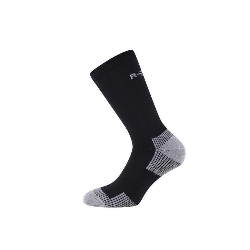 Technische Socken Erwachsene Berglauf Fitness Multisport Durchschnitt schwarze