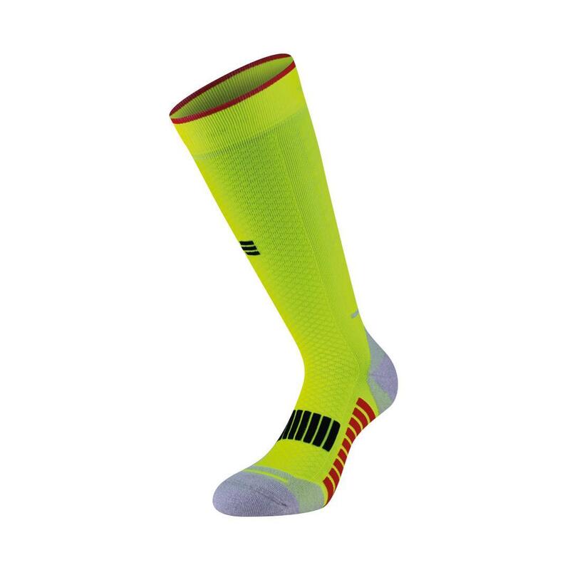 Technische Socken Running Erwachsene Kompression thermoregulierende lang gelb