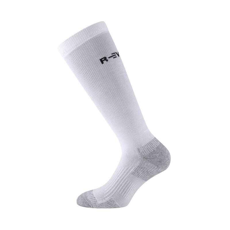 Technische Socken für Erwachsene, Berglauf, Fitness, Multisport, lang Weiß