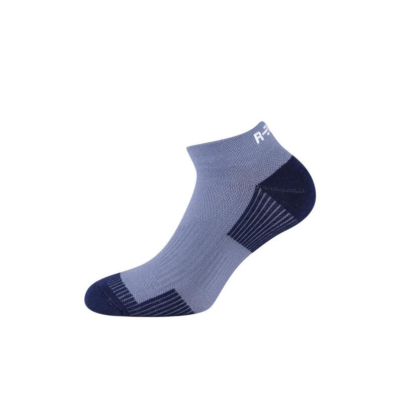 Calcetines Adulto Montaña running fitness multideporte cortos negros gris