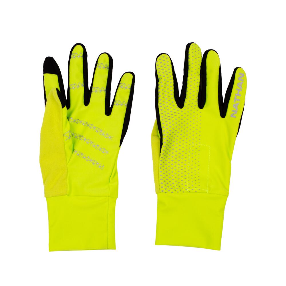 Nathan HyperNight Reflective Gloves Yellow