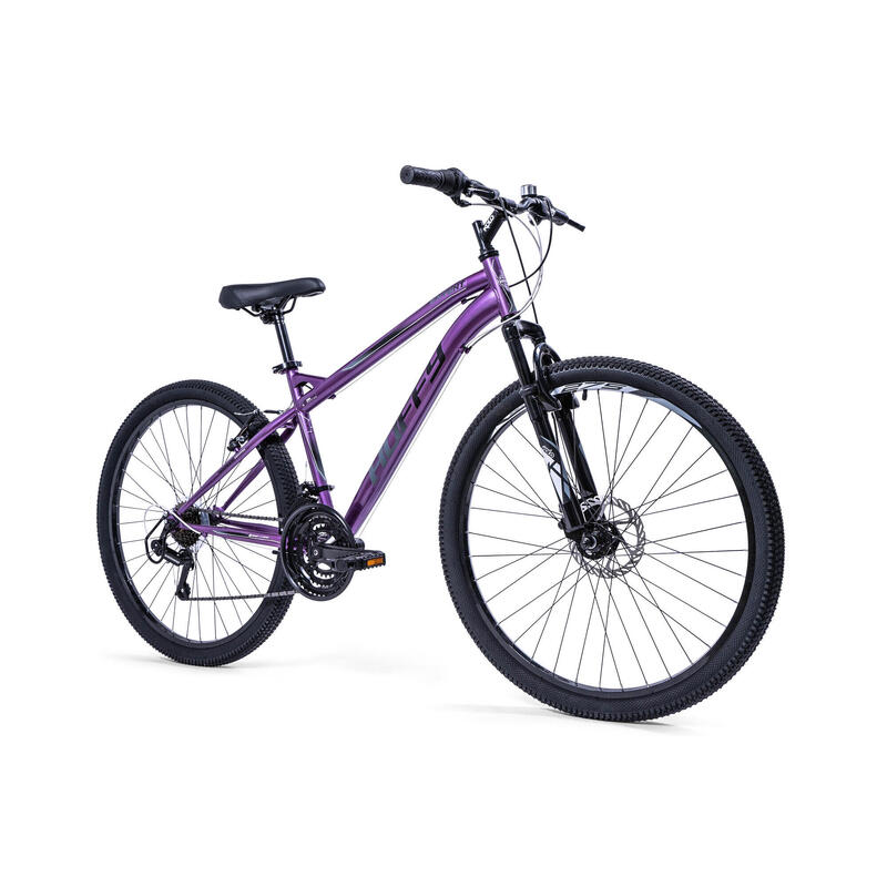 Huffy Extent damesmountainbike 27,5" wielen 18-speed glanzend paars + zwart