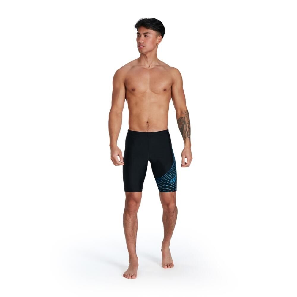 SPEEDO Medley Logo Adult Male Swim Jammer Black/Blue