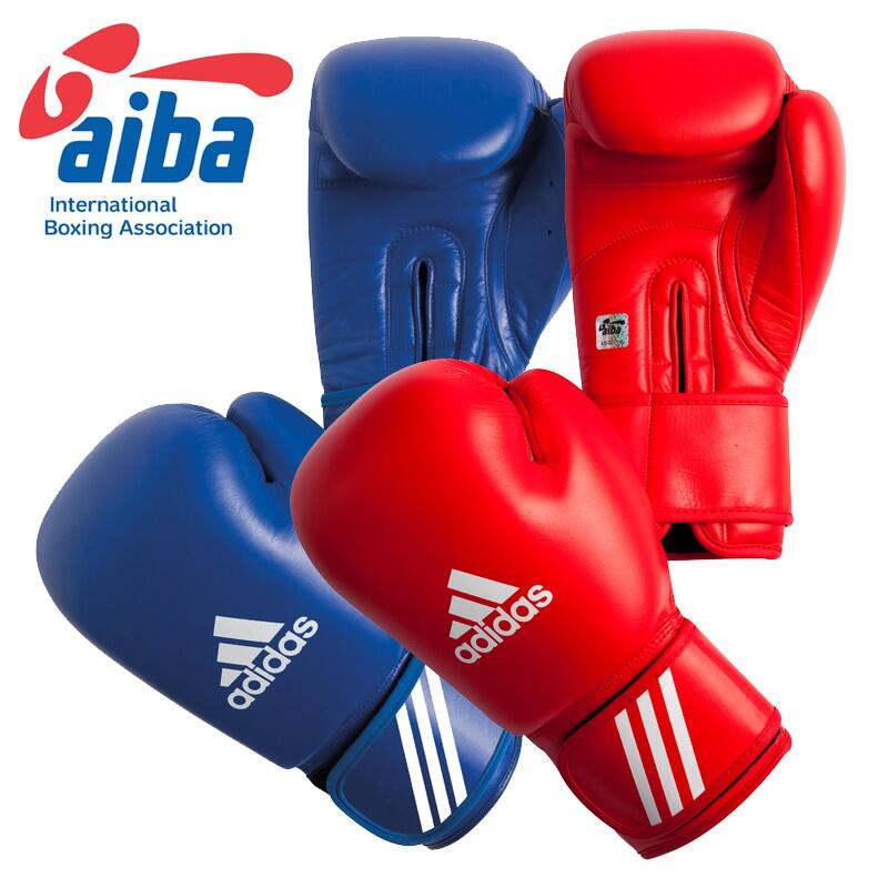 Luvas de boxe de couro aprovadas pela IBA