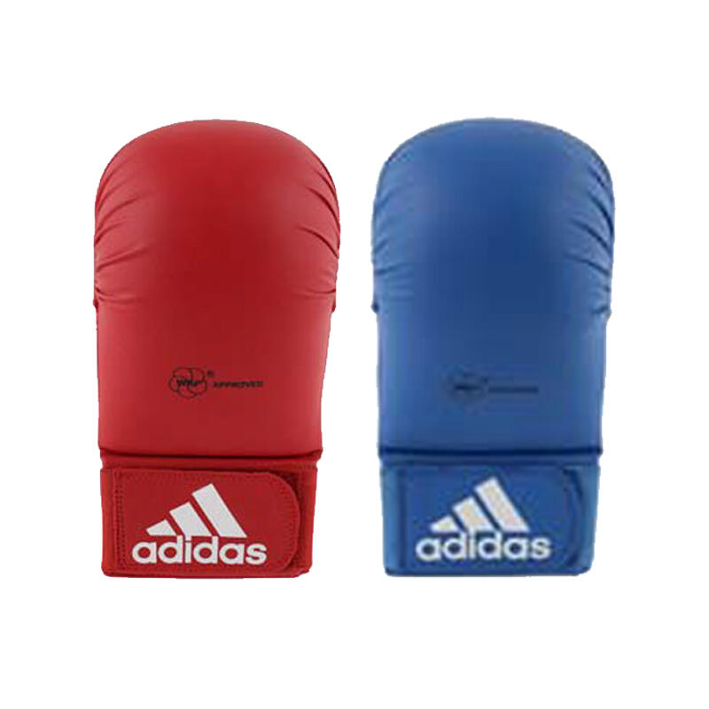 adidas WKF Karatehandschoen Zonder Duim Rood