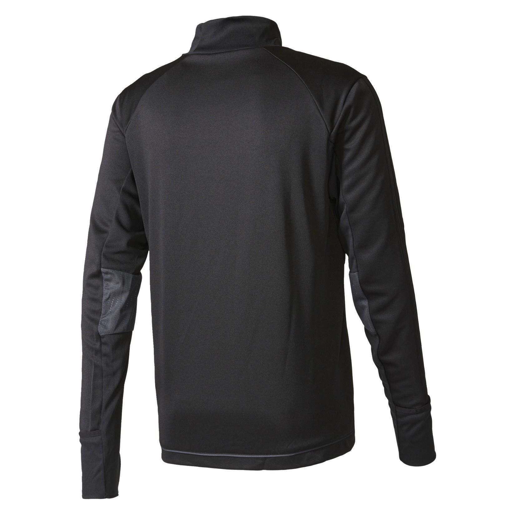 Felpa allenamento calcio bambino Adidas Tiro 17 Nero/Bianco 13-14A 2/3