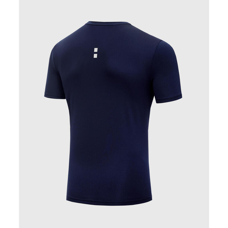 Performance Tennis/Padel T-Shirt Herren Marineblaues