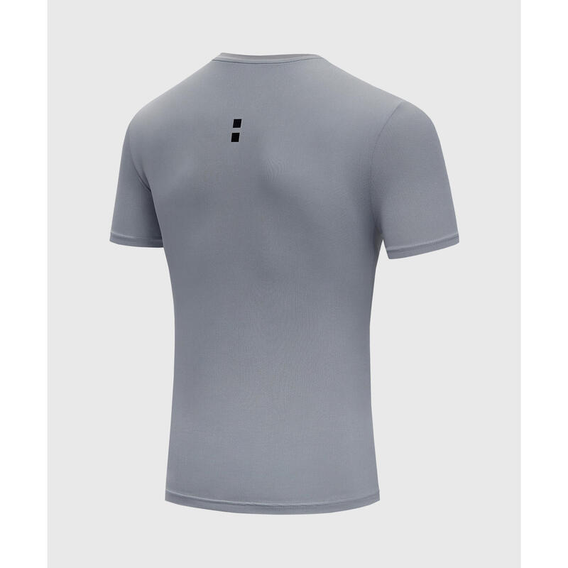 T-shirt de Tennis/Padel Performance Homme Grise/Noire