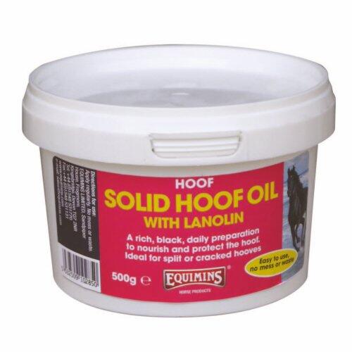 Solid Hoof Oil with Lanolin - Lanolinos fekete színű patazsír