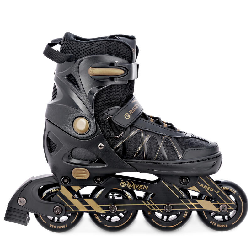 Patines Hockey Ajustable 2en1 Expert Negro/Oro