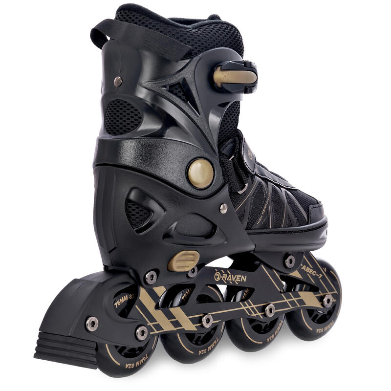 Patines Hockey Ajustable 2en1 Expert Negro/Oro