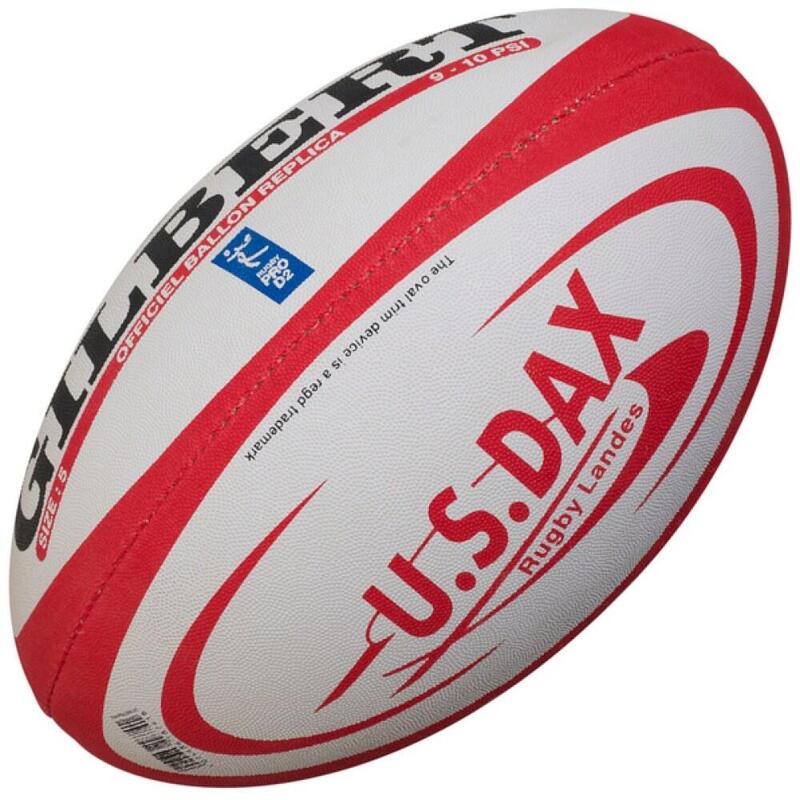 Balón rugby Gilbert del US Dax