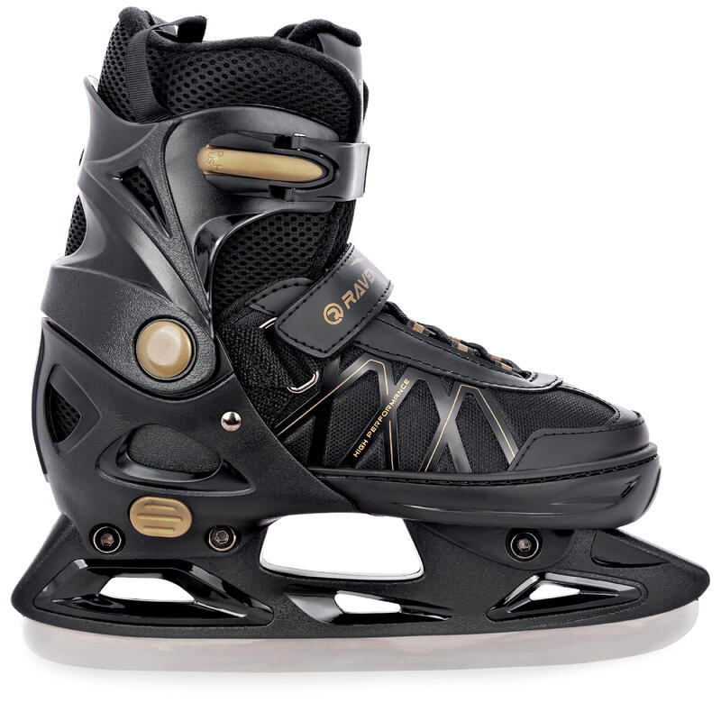 Patines Hockey Ajustable 2en1 Expert Negro/Oro