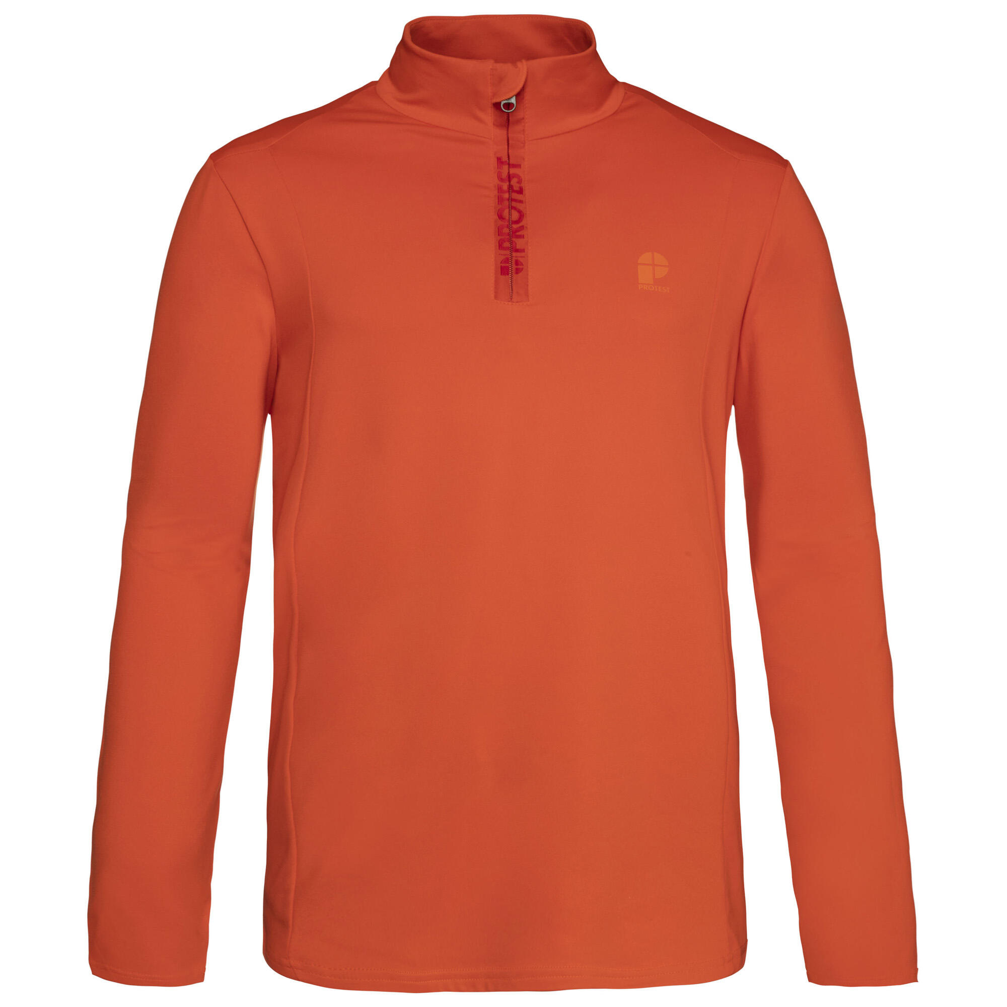 PROTEST M Will 1/4 Zip Top - Trui - 915 orange fire - dames - Pisteskiën