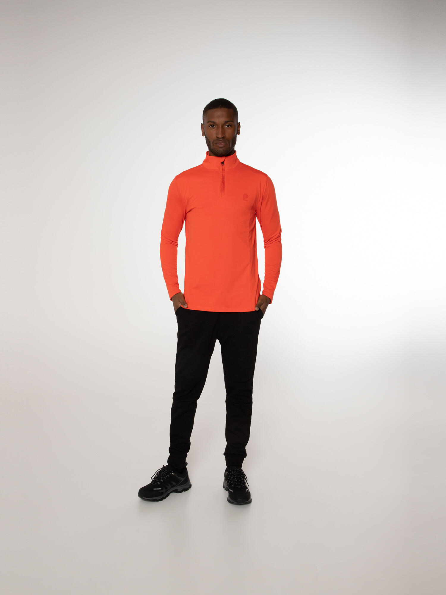 M Will 1/4 Zip Top - Trui - 915 orange fire - dames - Pisteskiën 5/5