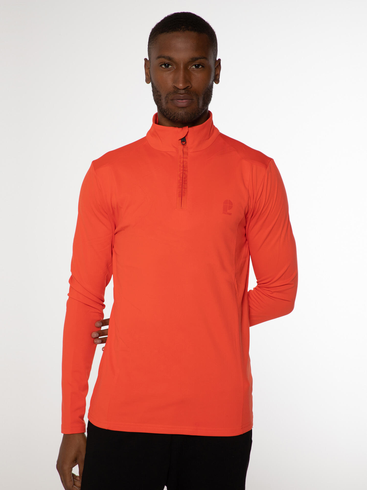M Will 1/4 Zip Top - Trui - 915 orange fire - dames - Pisteskiën 3/5