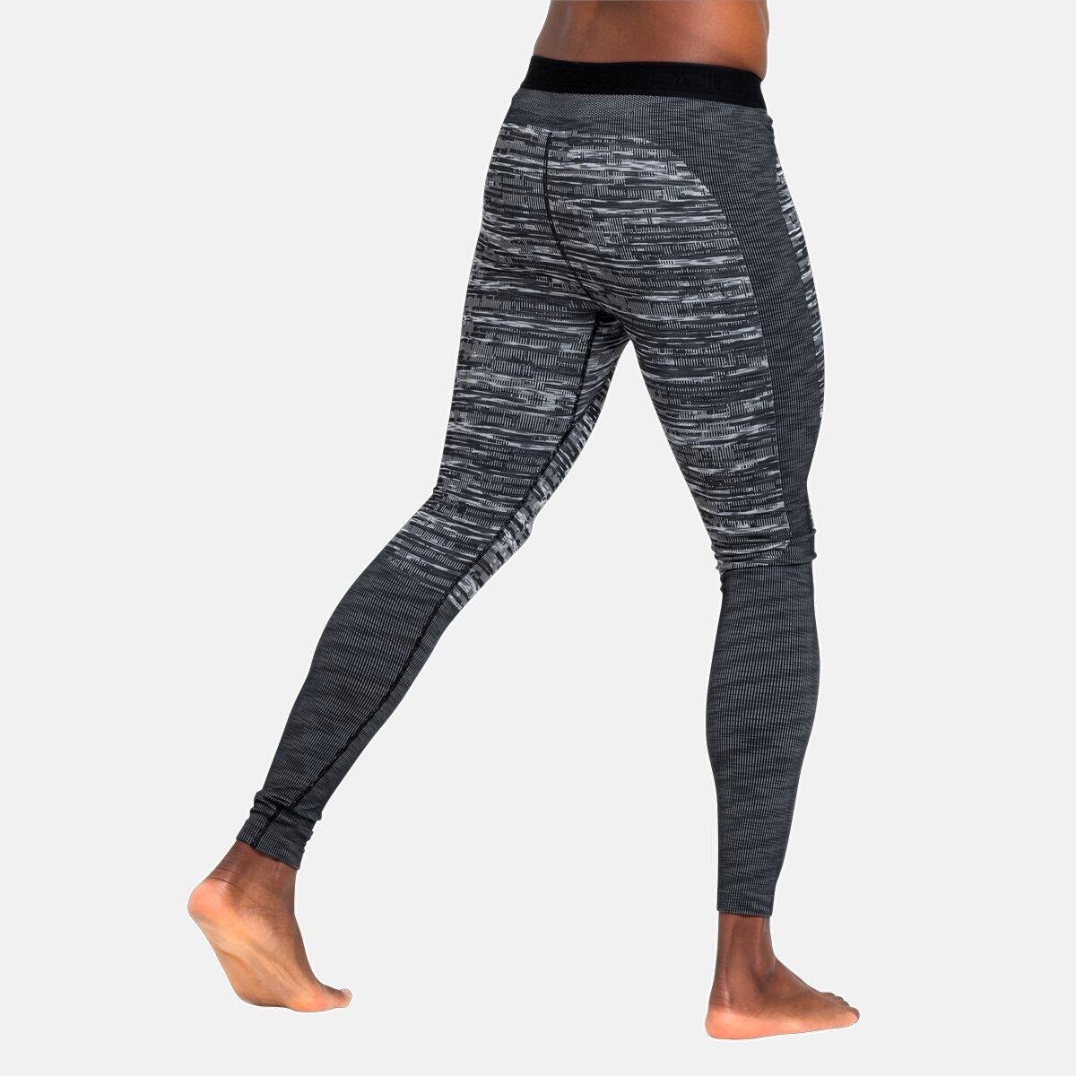 Legging Technique Noir/Gris Homme Odlo Blackcomb Eco - XL 4/5