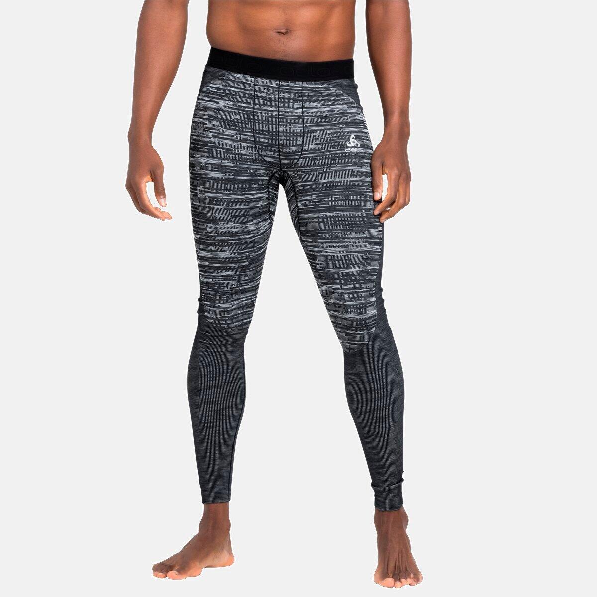Leggings Termici Uomo Odlo Blackcomb Eco Nero/Grigio - Taglia L 3/5