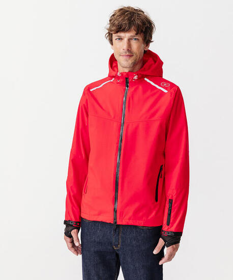 Veste 10000 doublée Thermolactyl homme - Rouge Vif - Capuche - Manches longues