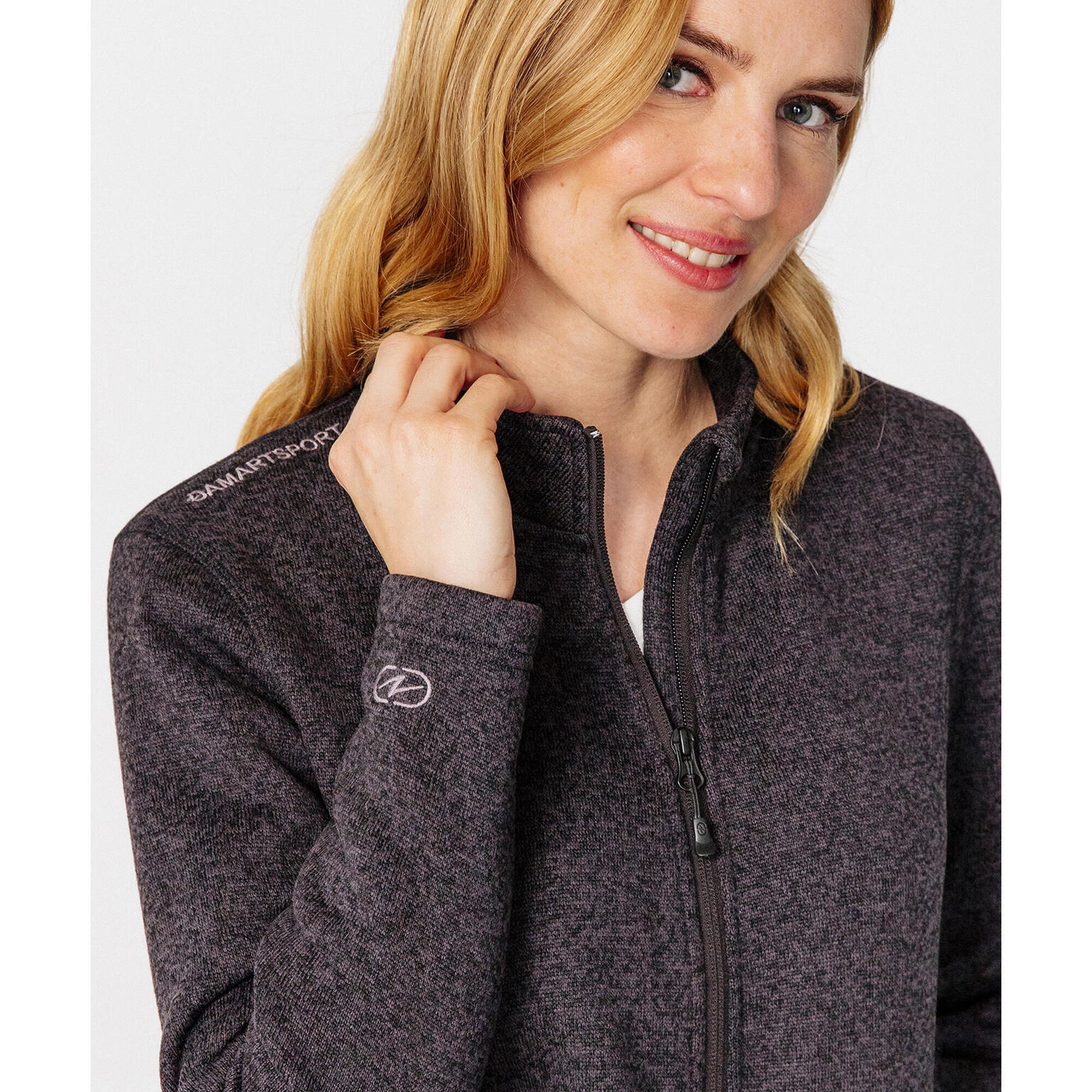 Veste polaire chaude fine et legere col montant Femme THERMOLACTYL DAMART SPORT Decathlon