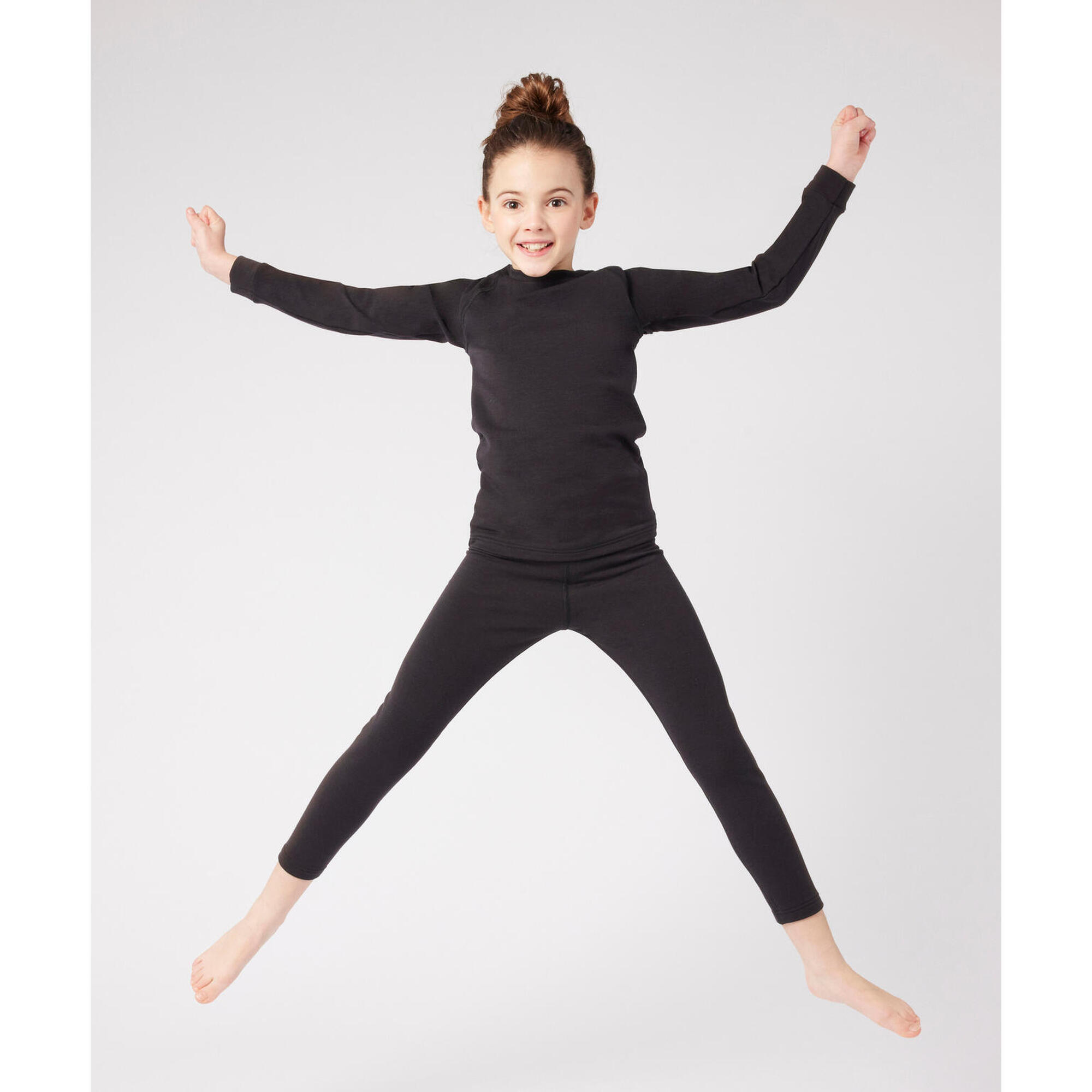 Damart Sport - Sous Vêtement Doux Col Rond Enfant-thermique Thermolactyl Comfort 4 Intense - Sous Maillot Manche Longue - Noir - 10 À 12 Ans - Decathlon