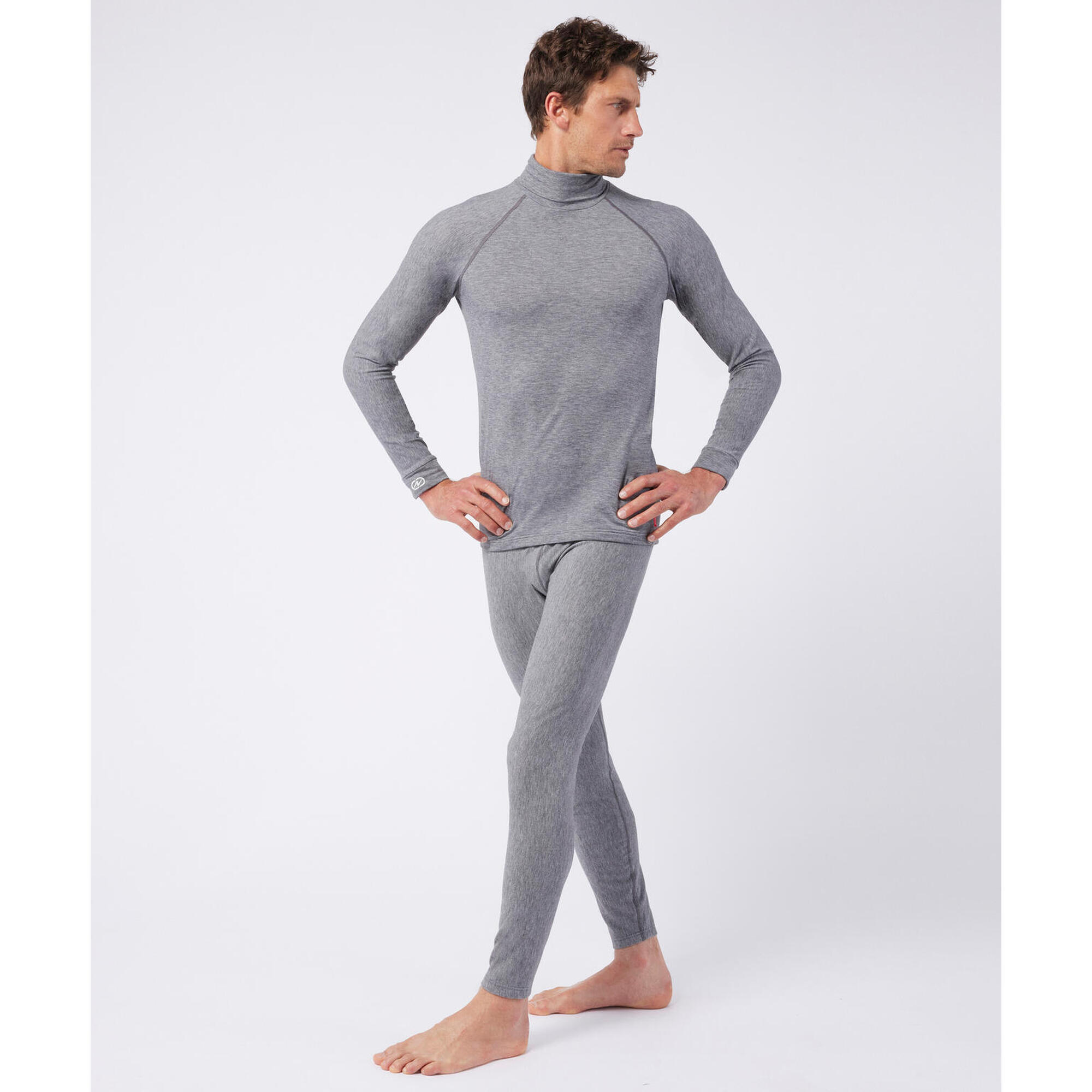 Damart Sport - Sous Vêtement Doux Col Roulé Homme-thermique Thermolactyl Comfort 4 Intense - Sous Maillot Manche Longue - Gris - 44 L - Decathlon