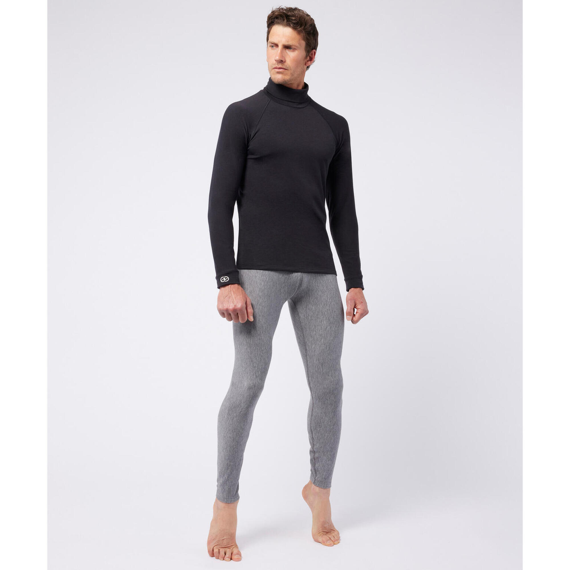 Damart Sport - Sous Vêtement Doux Col Roulé Homme-thermique Thermolactyl Comfort 4 Intense - Sous Maillot Manche Longue - Noir - 48 Xl - Decathlon