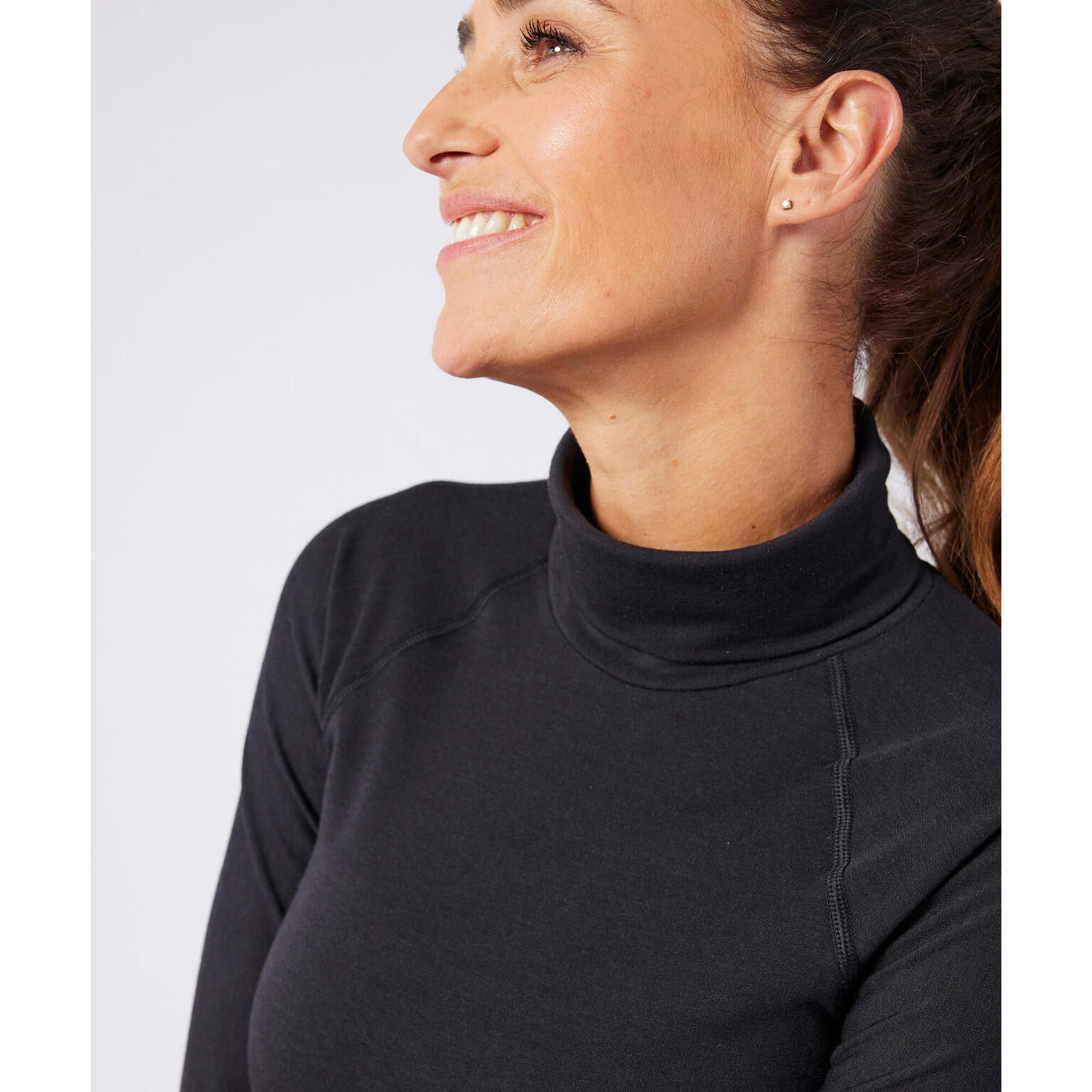 Sous pull col roulé femme decathlon sales