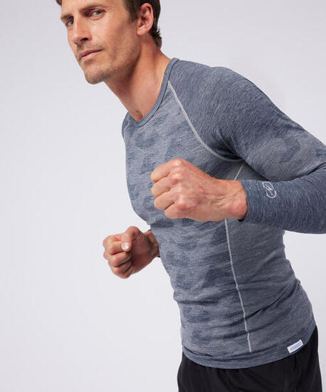 T-shirt technique Toucher frais Protection UV Col rond ML Homme-CLIMATYL