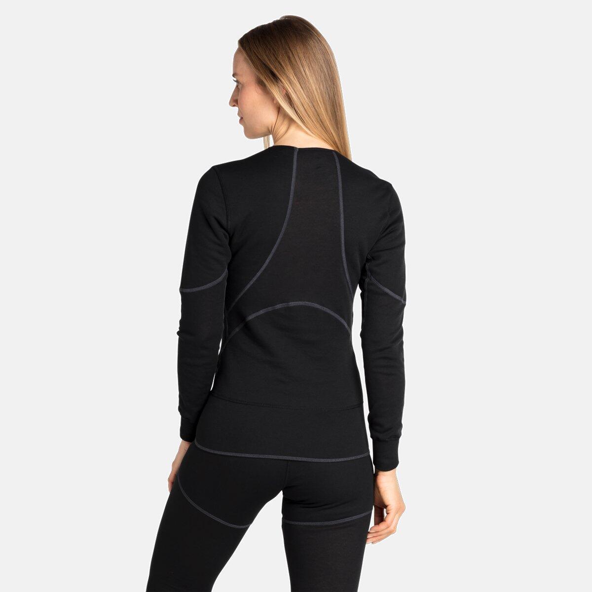 BL TOP CREW NECK L/S ACTIVE X WARM ECO - BLACK 4/7
