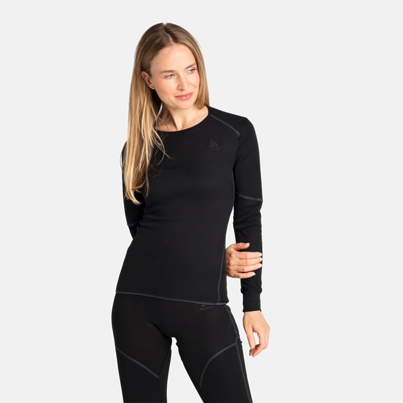 W BL TOP Crew neck l_s ACTIVE X_WARM ECO  -  - 159221-15000 black - dames - Ski