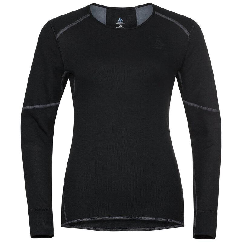 W BL TOP Crew neck l_s ACTIVE X_WARM ECO  -  - 159221-15000 black - dames - Ski