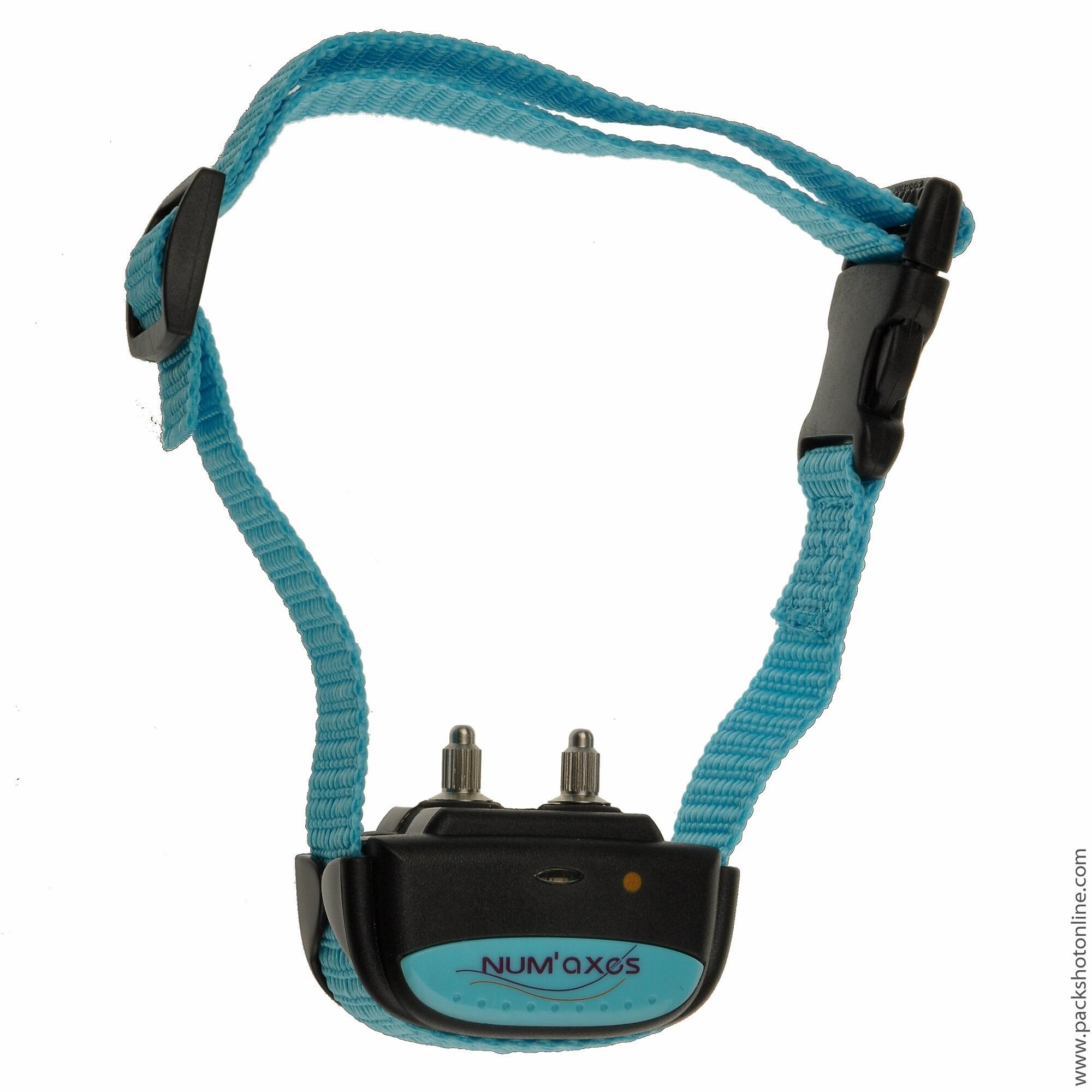 Num'axes - Collier Anti Aboiement Chasse - Iki Pulse Light Blue Chien - Collier Anti Aboiement - Bleu|noir - Taille Unique - Decathlon
