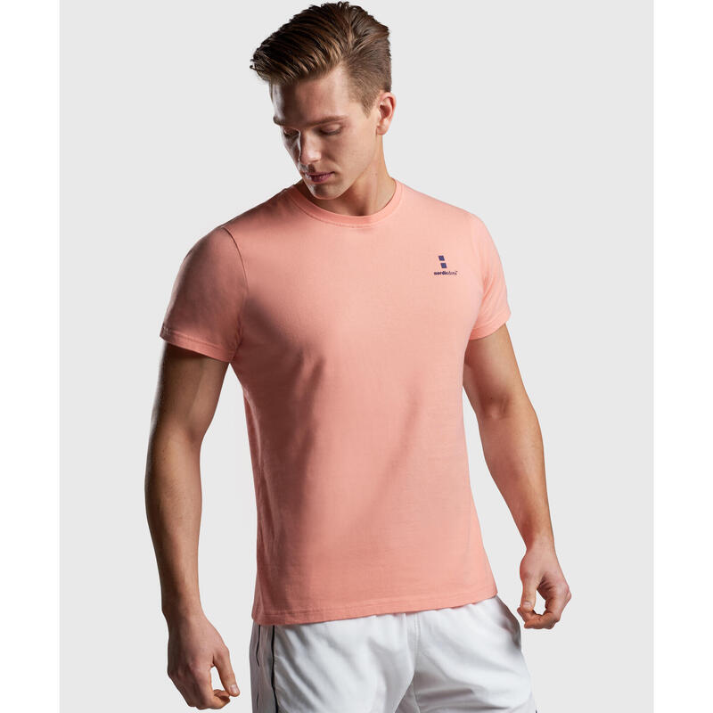 T-shirt Tennis/Padel Organica Uomo Tropical Peach