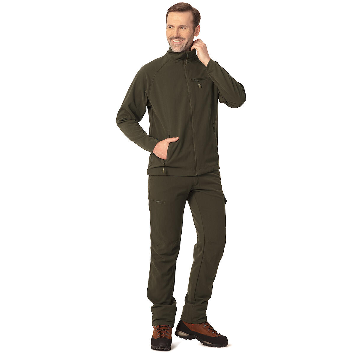 Kurtka męska myśliwska Tagart AX Simple Olive szybkoschnąca tkanina 4/5