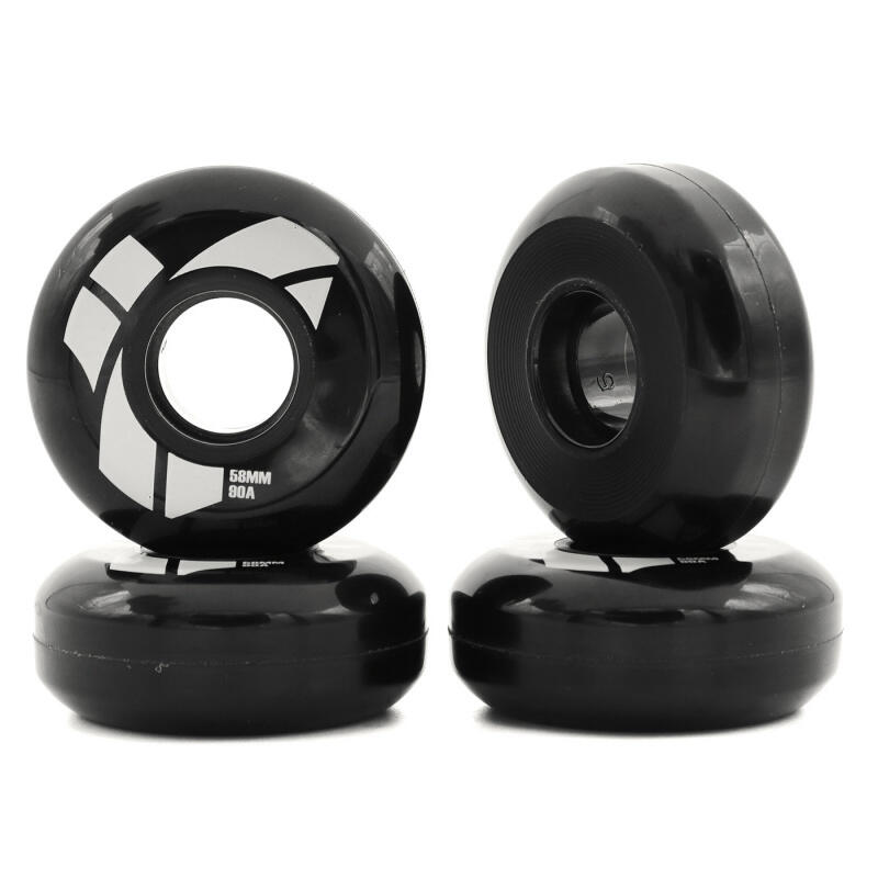 Agressieve skate wielen Trigger Team Zwarte 58mm / 90A x4