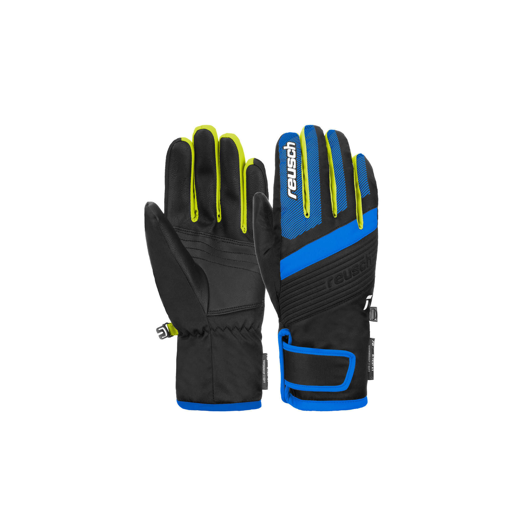 REUSCH Rukavice Reusch Duke R-TEX® XT Junior Black Brilliant Blue Safety Yellow