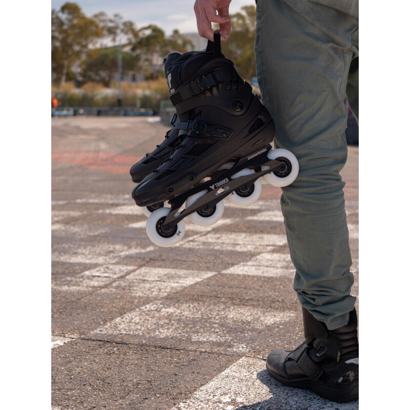 Patines Freeskate Adulto Trigger Cloud Pro 80 Negro