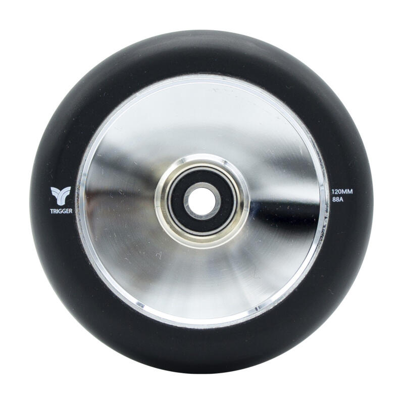 Freestyle Scooter Wielen Trigger Hollow 30mm 120mm 88A Chroom Zwart x2