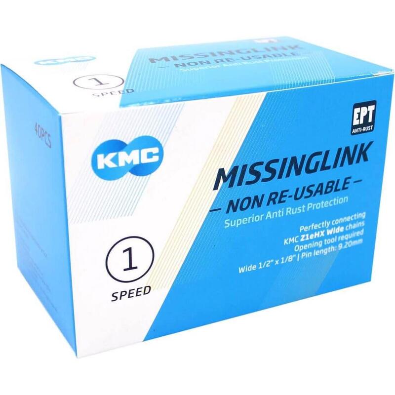 KMC MissingLink Z1eHX NR EPT Argent Large (40) - Idéal pour Vélo      11747€     KMC KMC MissingLink Z1eHX NR EPT Argent Large (40) - Idéal pour VéloVendu exclusivement en ligne   
