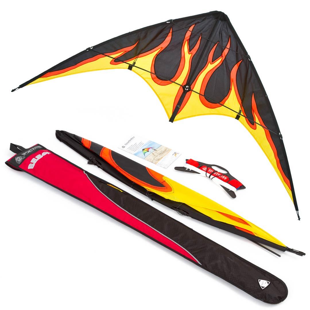 HQ-Bebop Fire - Lenkdrachen, ab 8 Jahren, 69x145cm, flugfertig 2/7